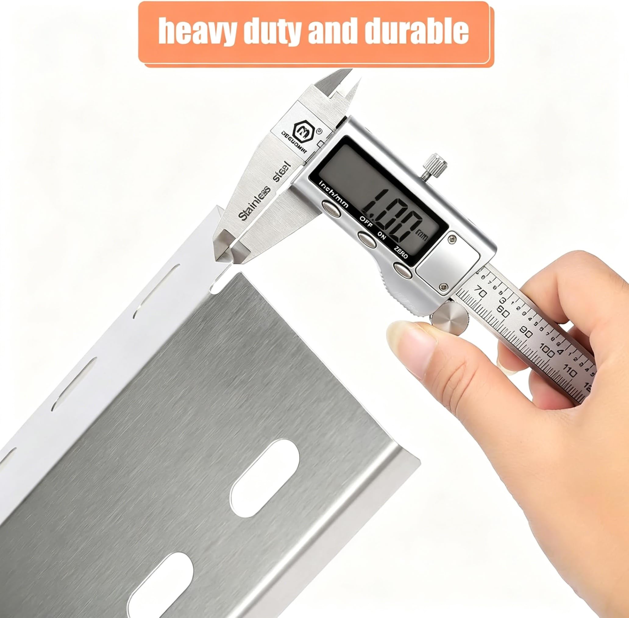 Denmay 39,5 cm Universal Brennerabdeckung Ersatzteile für Landmann Grillchef, Landmann Triton, Landmann Minton, Landmann Avalon, Grandhall Maxim GT4 (39,5 x 15 cm-4 Stück)