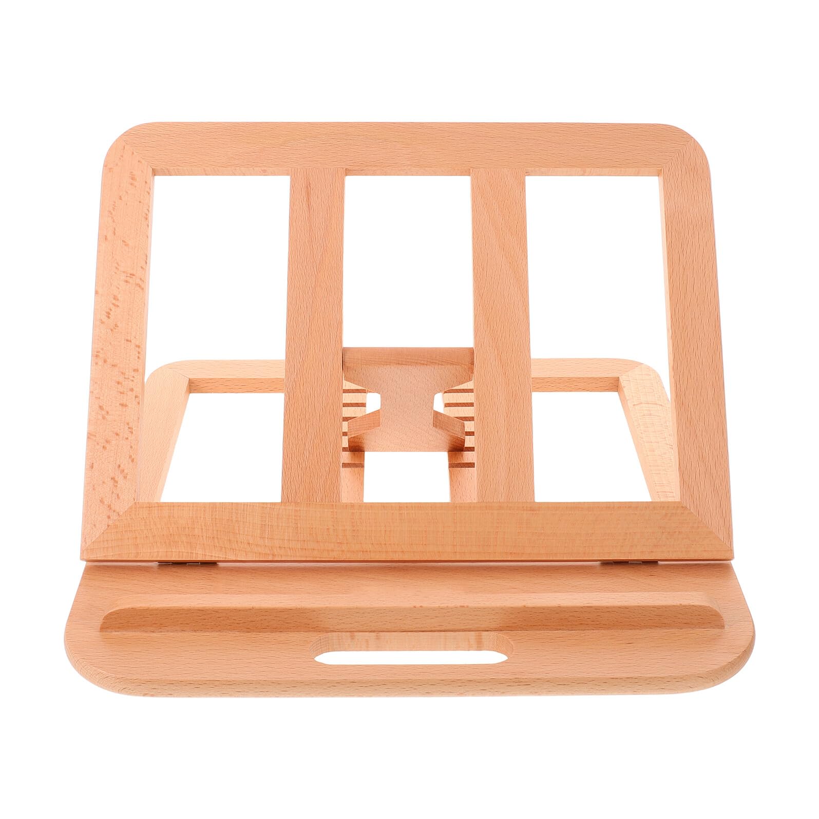 Supporto Regolabile per Laptop in Legno di Faggio con Raffreddamento Ventilato a 6 Livelli, Supporto da Scrivania Ergonomico Portatile per Laptop Fino a 16 Pollici, Adatto