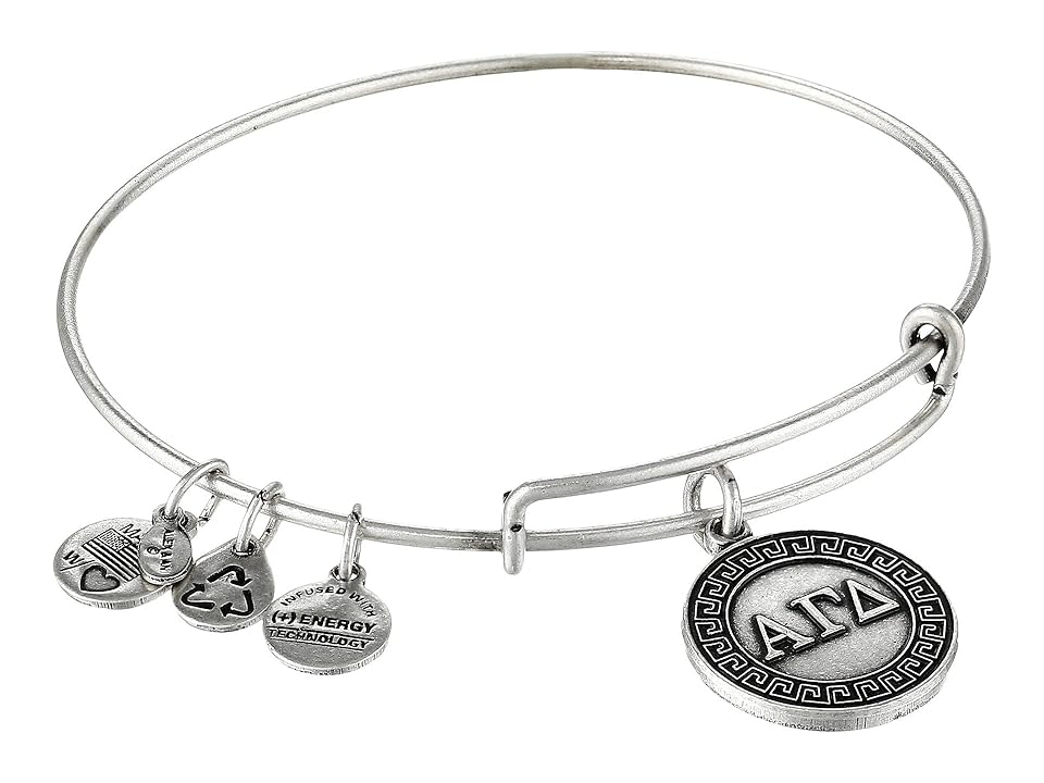

Alex and Ani Alpha Gamma Delta Charm Bangle (Rafaelian Silver Finish) Bracelet