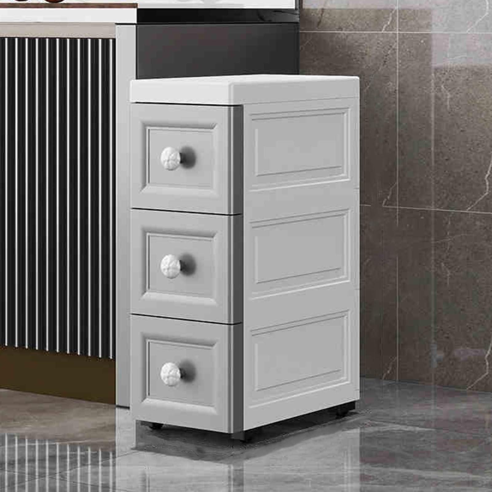 Bolsa de almacenamiento de baño compacta, resistente a la humedad y de diseño elegante