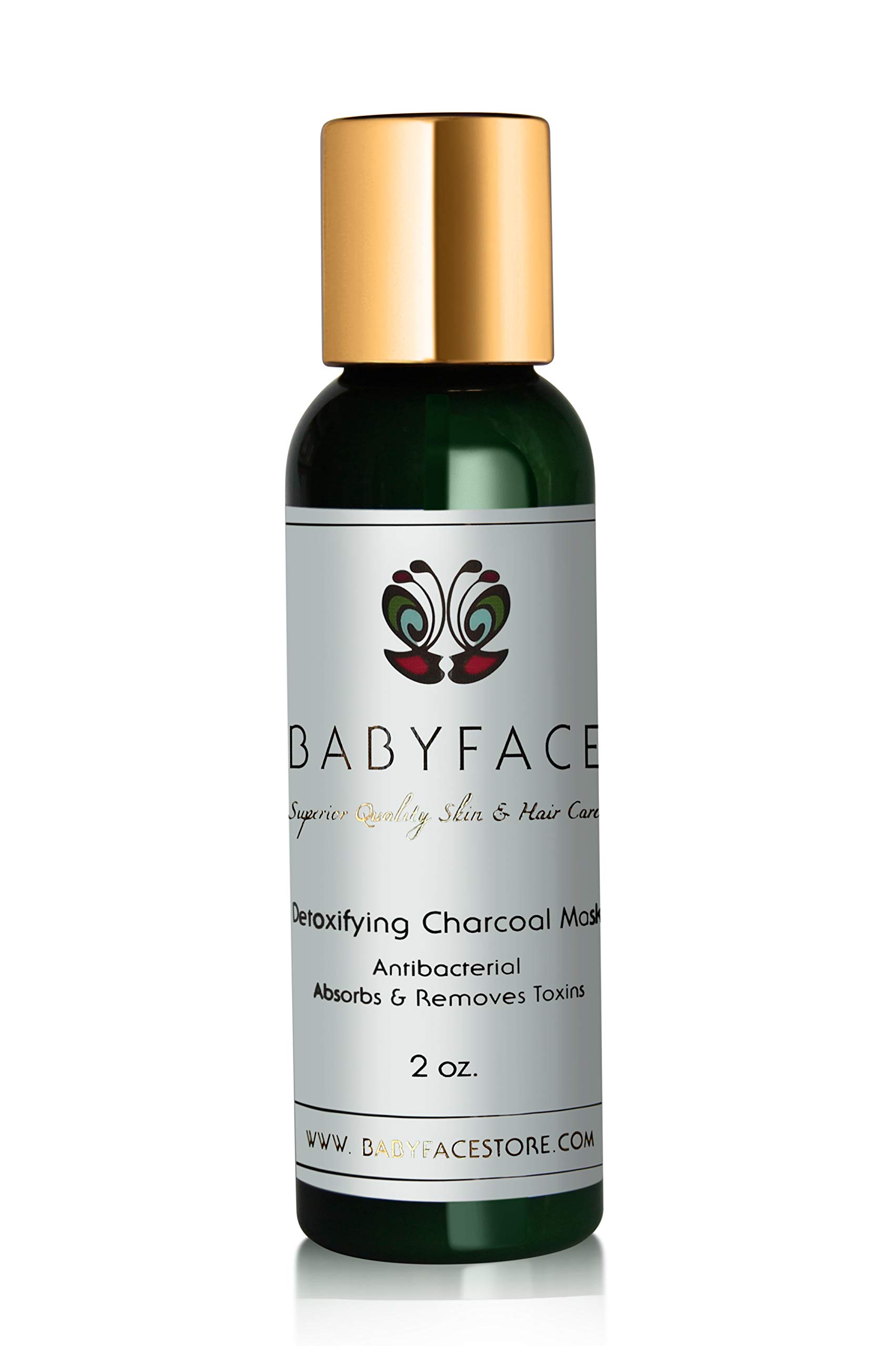 Babyface Acne Relief Clarifying Sulfur Creme Mask, Active Charcoal, Hyaluronic Acid, Niacinamide B3, Aloe Vera, B5, Vitamin C, Green Tea, Salicylic Acid