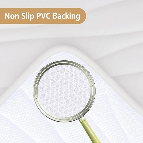 Miniatura 20 de Buganda - Alfombra de baño de espuma viscoelástica 24x16, tapetes de baño extra suaves y absorbentes, antideslizantes y lavables a máquina para el