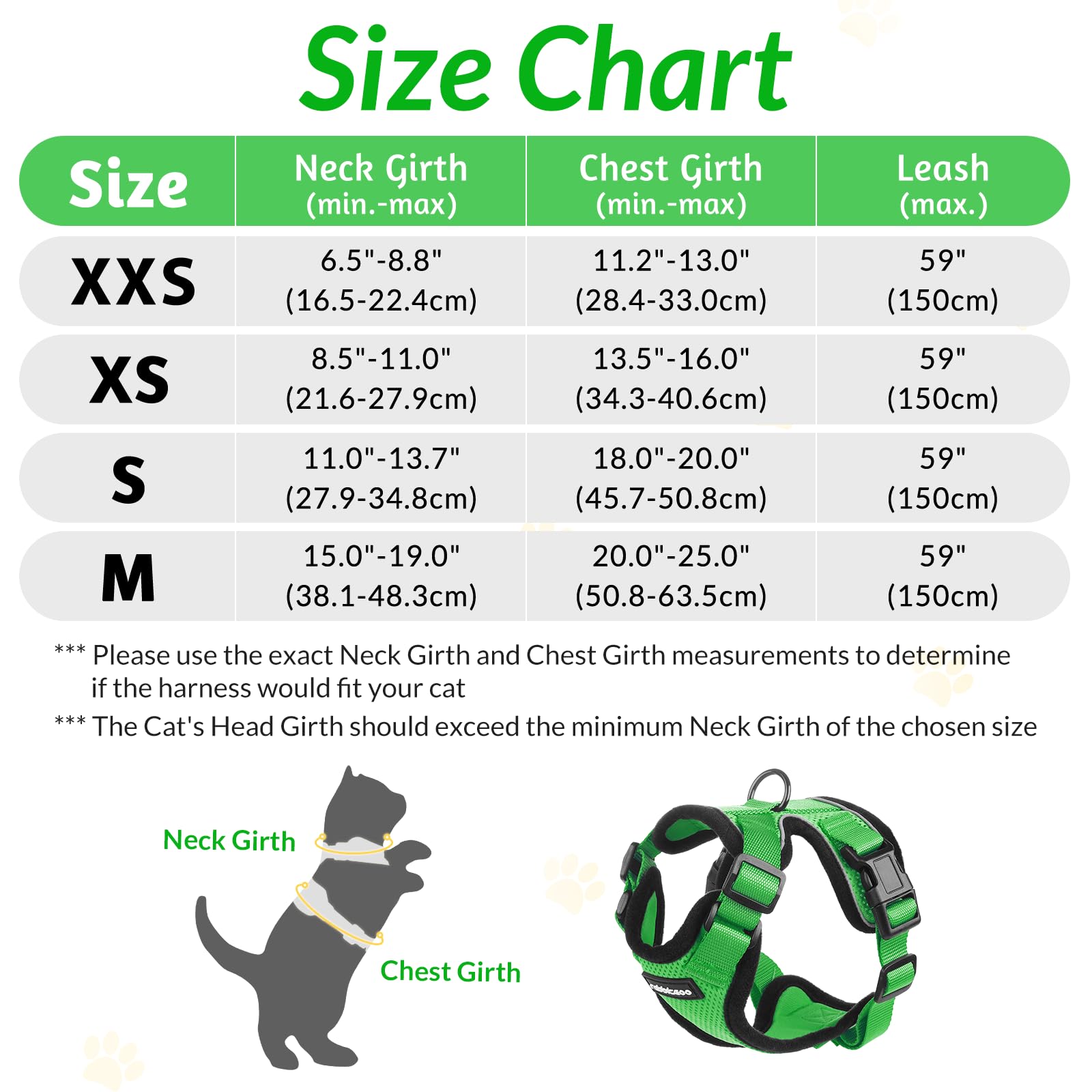 rabbitgoo Cat Harness and Lead Set, Adjustable Escape Proof Cat Lead for Walking Reflective Kitten Harness Set - Image 2