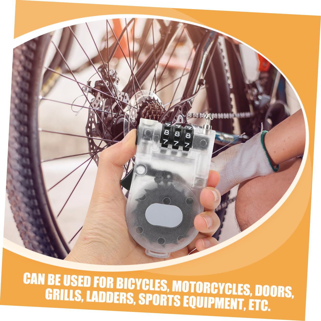 YARNOW 3 Set Serratura Antifurto Protezione Chiave Blocco Della Scheda Lucchetto Di Sicurezza Per Snowboard Lucchetto Compatto Per Bici Blocco Boost Per Lo Sci Plastica 3 Pezzi * 3