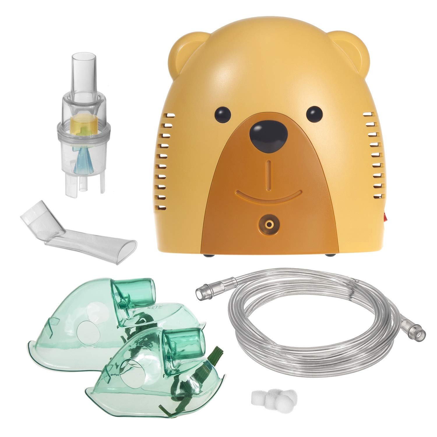 Maclean PR-811 Inhalator Inhaliergerät Set für Kinder und Erwachsene Vernebler Inhalation (Bär)