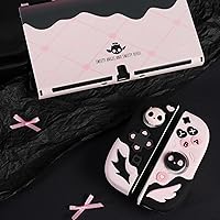 Vista 6 de GeekShare Funda protectora para el modelo Switch OLED, funda delgada antiarañazos, compatible con Switch OLED carcasa de silicona suave separable