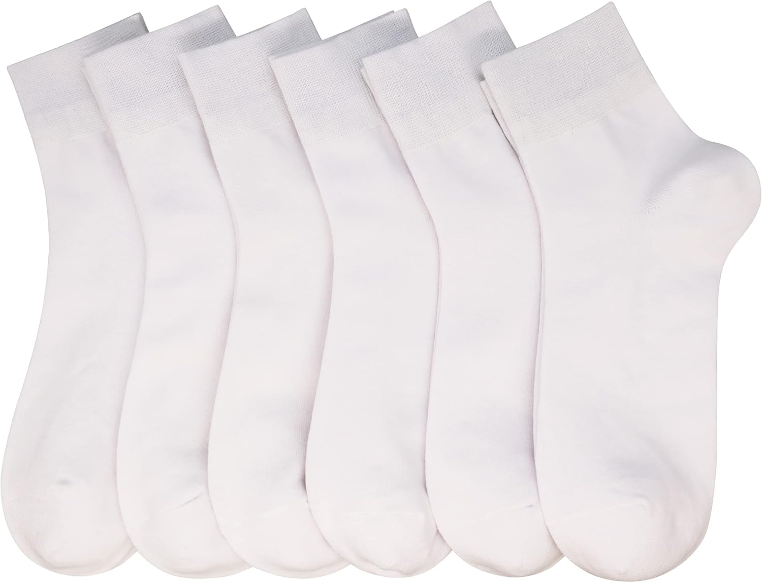 Sakusock Women's Cotton Socks, Soft Thin Breathable Moisture Wicking Ankle Crew Casual Socks 6 Pairs
