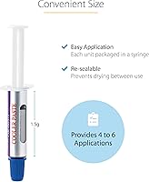 Vista 5 de StarTech.com Pasta térmica, compuesto de óxido metálico, jeringa resellable (0.05 oz), pasta de grasa térmica CPUGPU (SILVGREASE1)