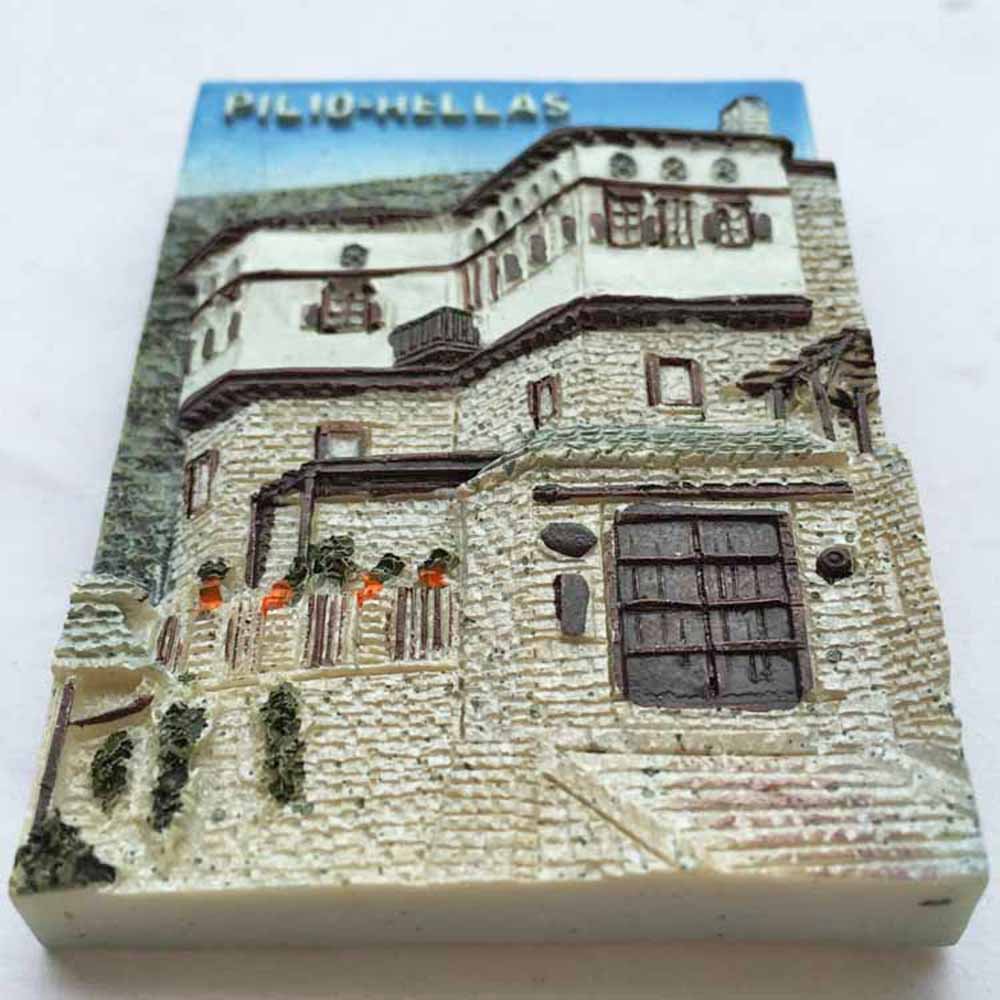 Atene, Grecia, magnete da frigorifero, souvenir da viaggio, 3D, decorazione per frigorifero, collezione artigianale