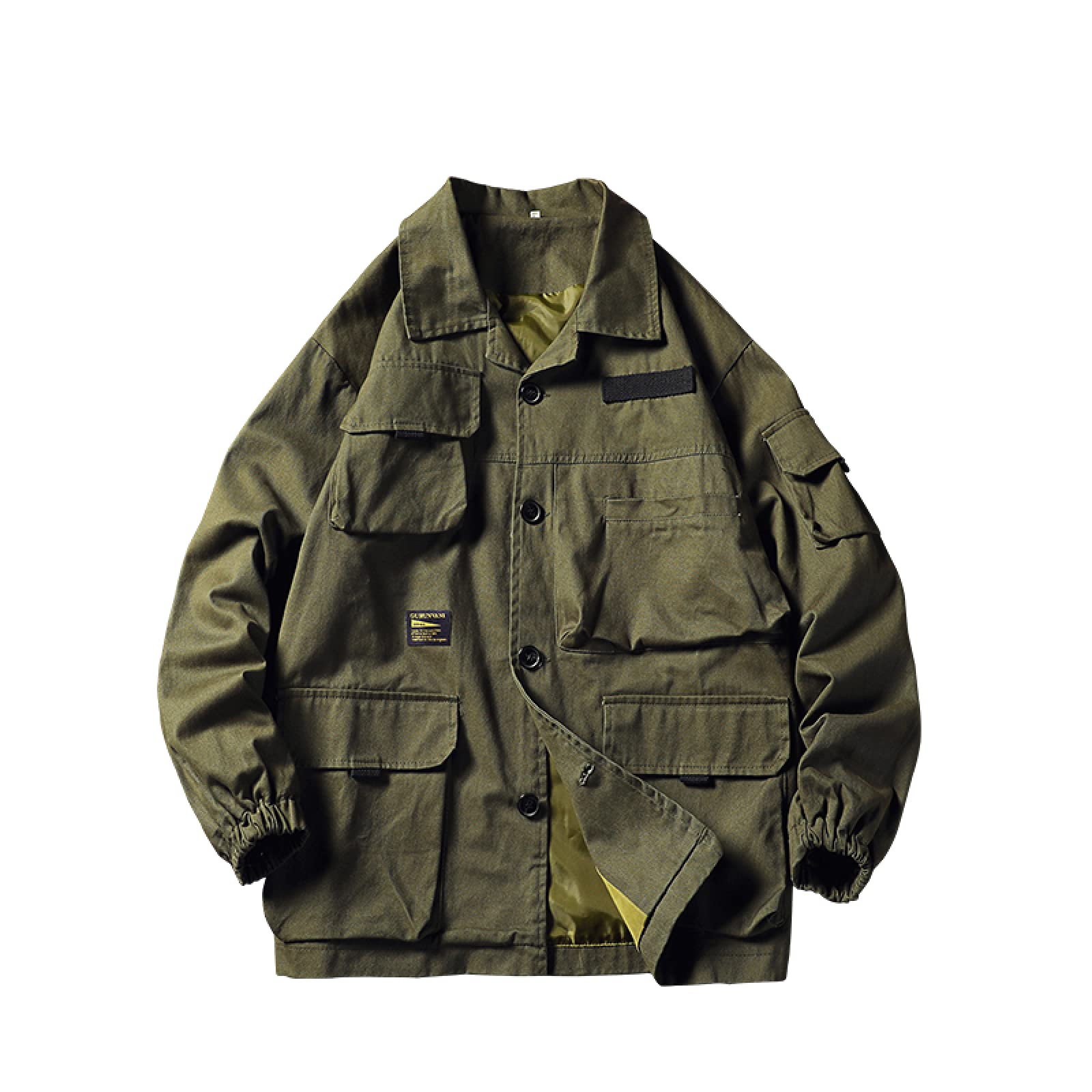 FBYDLLMen'S Warm Denim Jacket - Military Cowboy Top Men Army Jean Coats, Male Mens Bomber Jackets Windbreaker Loose Fit Overcoat Plus Size Winter Outwear M - 5Xl