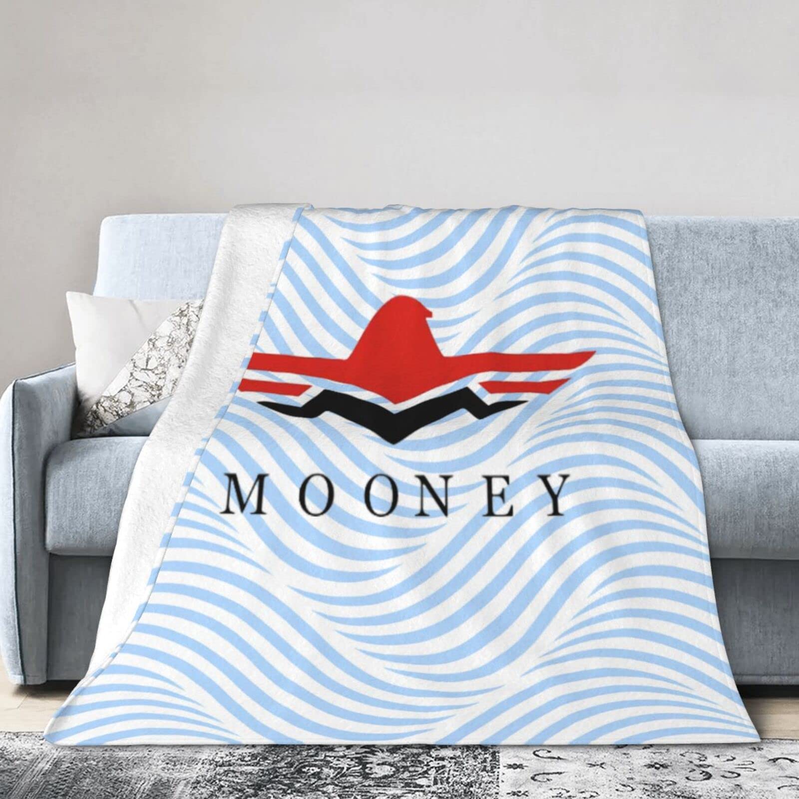 cbxiovgcbxiovg Mooney Aircraft Flag Fleece Blanket, Very Soft Microfiber Flannel Blanket for Couch Warm and Cozy for All Seasons