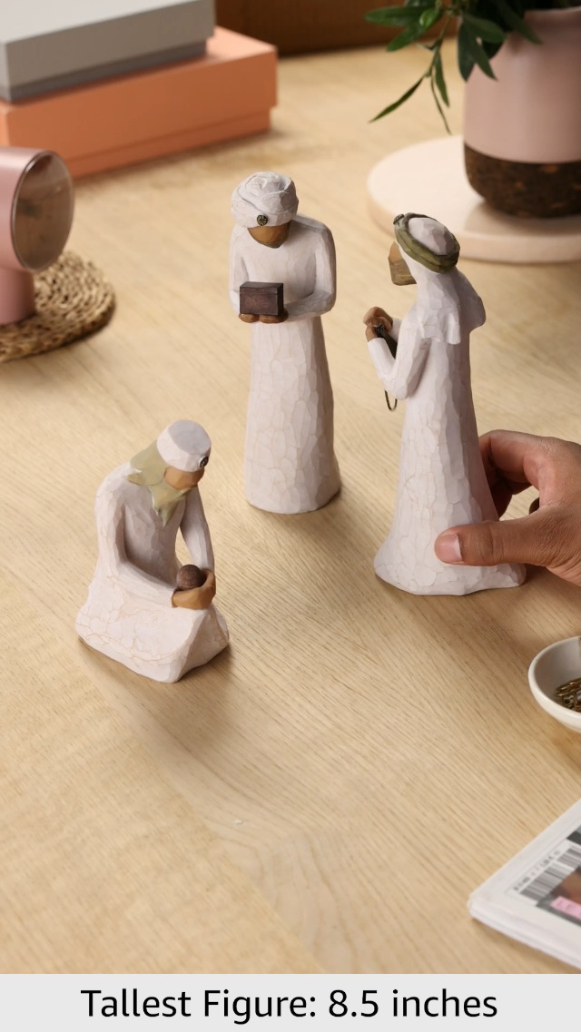 Willow Tree フィギュア 3体セット Amazon.com: Willow Tree The Three Wisemen, Sculpted Hand-Painted