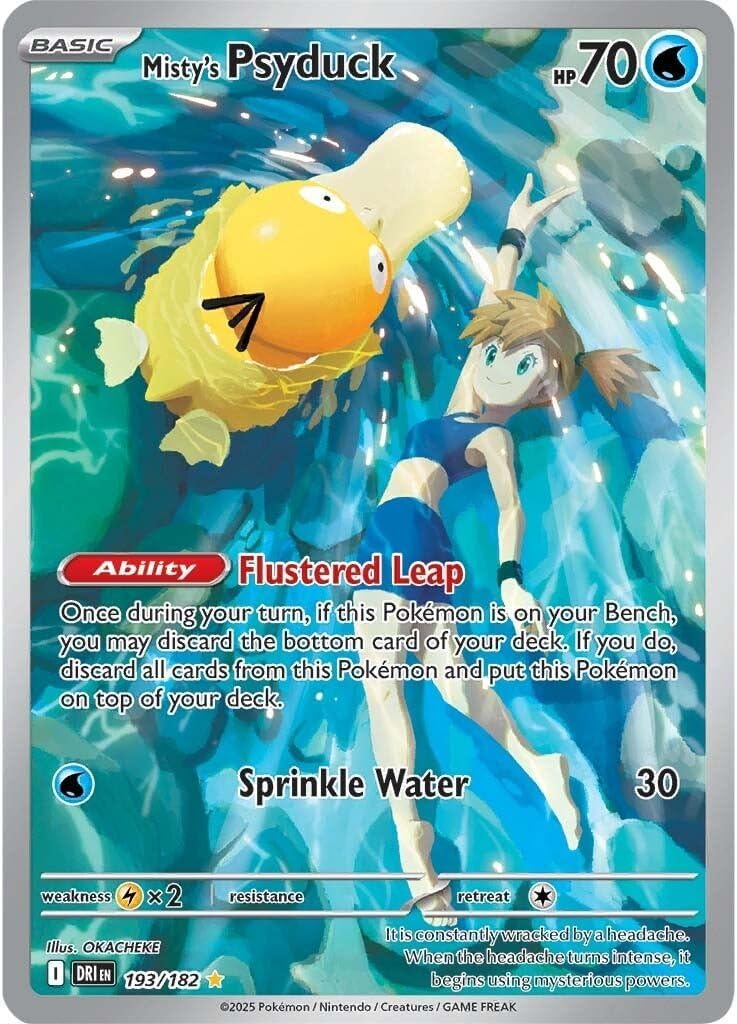 Misty’s Psyduck 193/182 – Destined Rivals Illustration Rare – Foil Card
