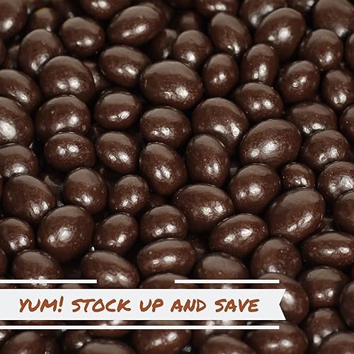 Miniatura 6 de Granos de café expreso cubiertos de chocolate oscuro - de It's Delish, 5 libras a granel  Snack para amantes del café  Dulces gourmet de chocolate