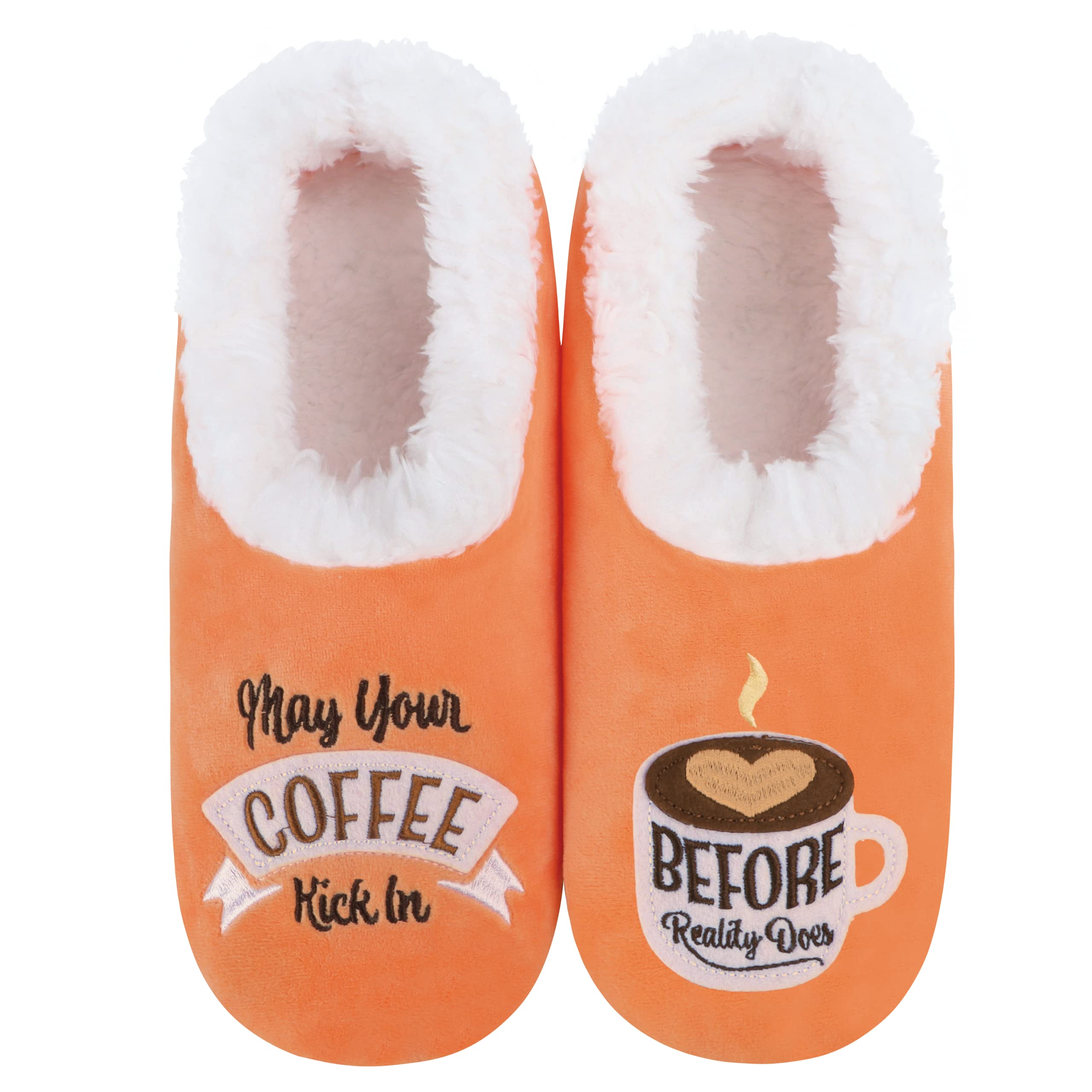 Snoozies Slipper Socks -Funny Quote