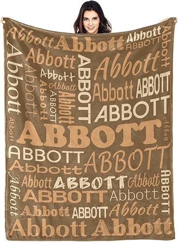 Miniatura 100 de Mantas de monograma personalizadas con nombres, manta personalizada para bebés niñas, manta de envolver con inicial, regalos personalizados