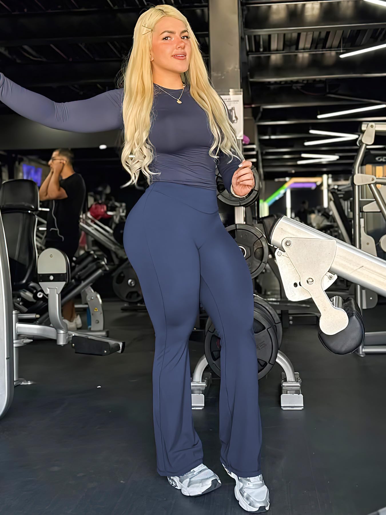 YEOREO Workout Leggings Womens No Front Seam Straight Leggings 29"/ 31.5"/ 33"/ 35" High Waist Buttery Eddiy Gym Yoga Pants