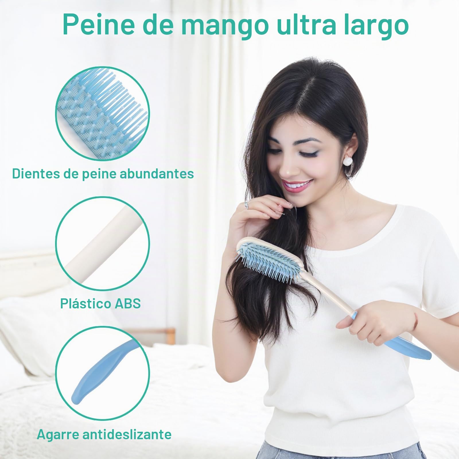Juego de herramientas para limpiar el inodoro, limpiador de glúteos con mango largo, cepillo de bañera antideslizante con mango curvo y cepillo curvado para personas con sobrepeso, ancianos y
