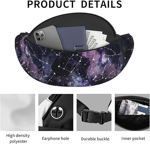 Miniatura 32 de Graffiti Instrument Music 80s 90s Microphone Fashion Casual Fanny Pack Waist Bag Men Women Adjustable Belt Waist Bag For Travel Hiking Cycling