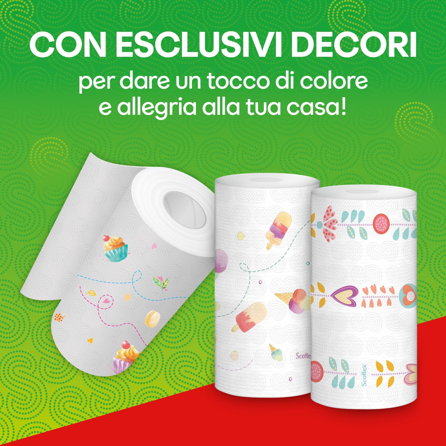 Scottex Tutto Fare, Carta Da Cucina, Morbida e Resistente, Ultra assorbente, Con Carta certificata FSC, 24 Maxi Rotoli