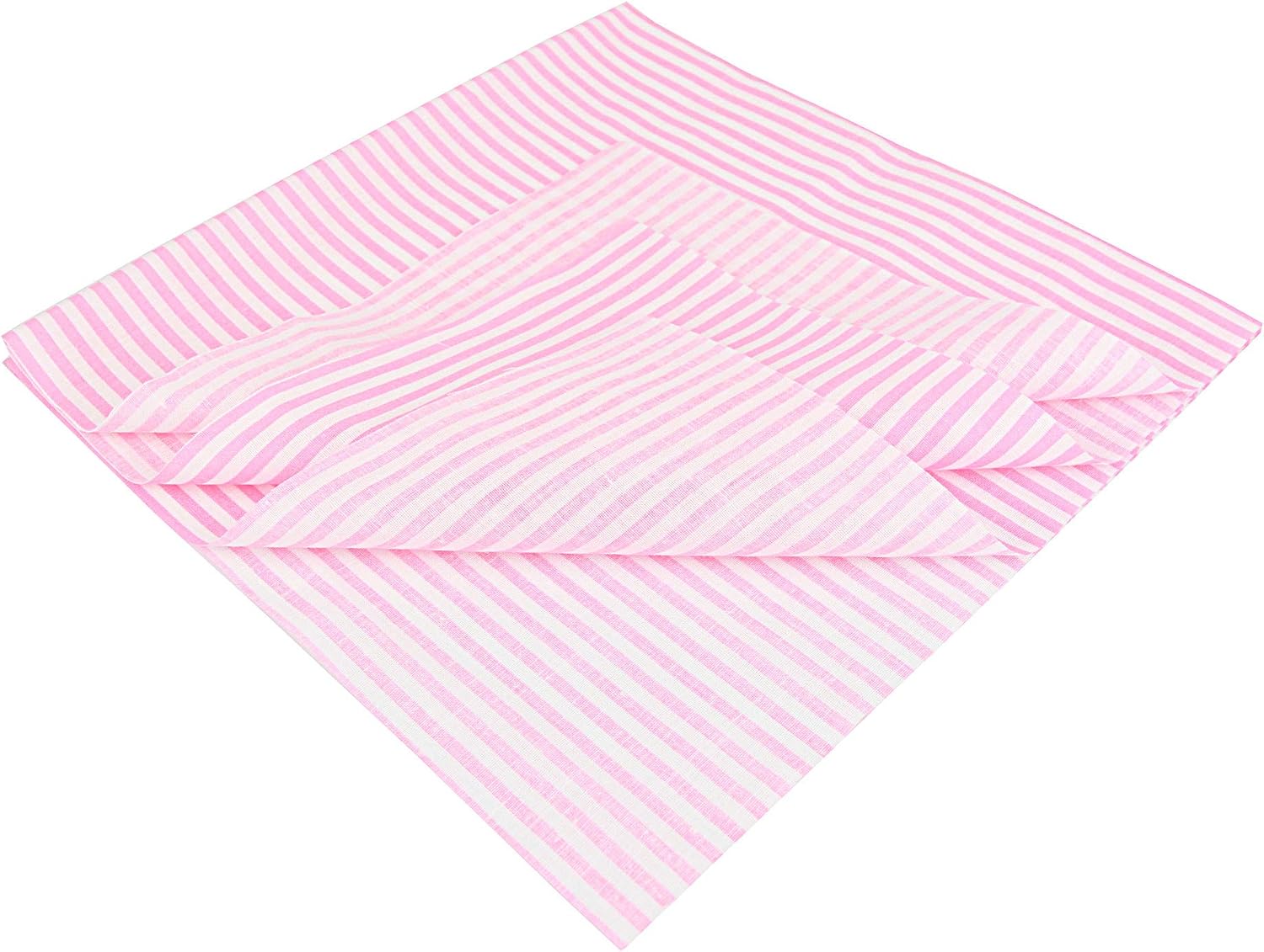7PCS Flower Cotton Fabric Squares 20" x 20" Fat Quarter Fabric Bundles Craft Fabric for Patchwork Sewing Quilting Crafting DIY (Pink) image 3