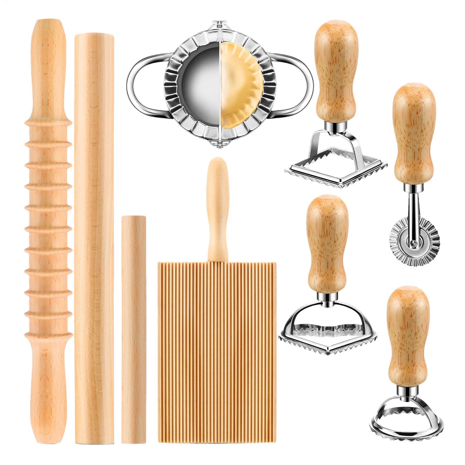 Kit per la pasta, set tagliere per gnocchi, Set tagliapasta con mattarello