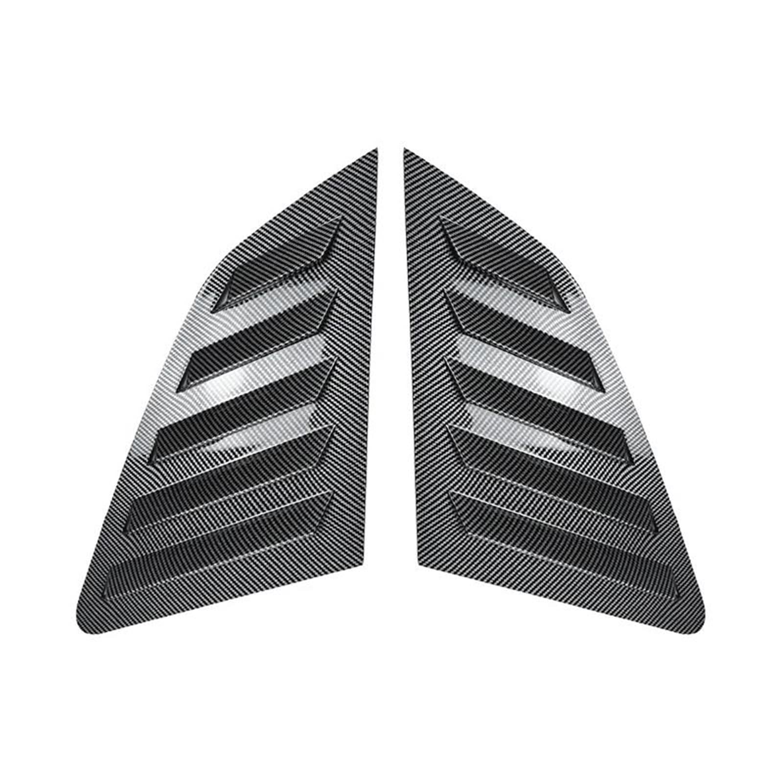 Laterale Lunotto Posteriore Ala Trim Per A3 Per S3 8V Hatchback 2014-2020 Tendina Laterale Otturatore Esterno Tuning Auto Lunotto Posteriore Feritoie Accessori | Carbon Fibre Look