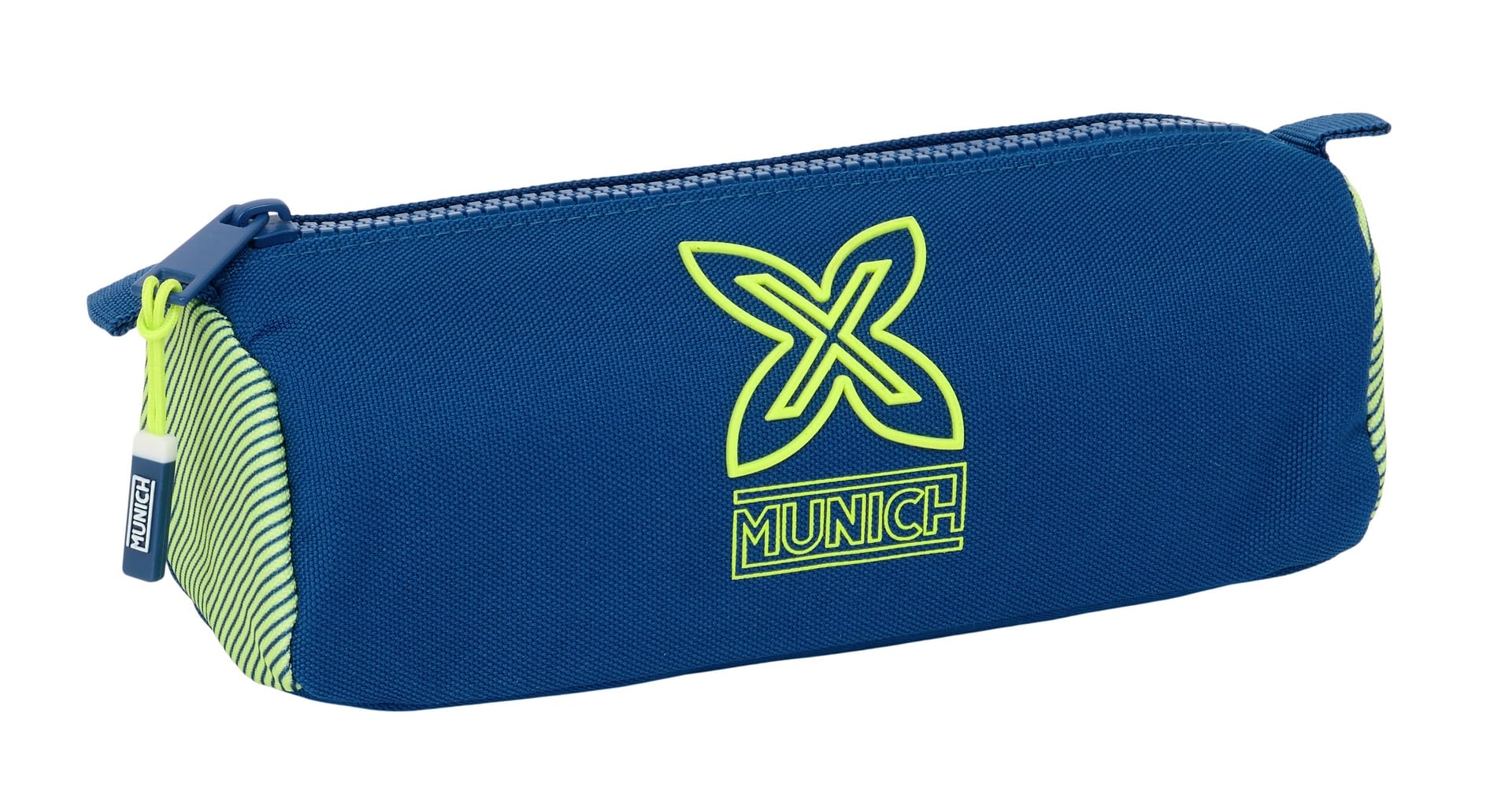 Safta Munich North – Pencil Case with Zip and Compartment, Children's Pencil Case, Ideal for School Age Children, Comfortable and Versatile, Quality and Resistance, 21 x 7 x 8 cm, navy, M, Casual