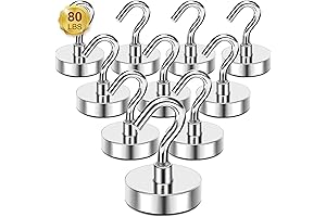 MIKE Hooks for Cruise, Earth Magnets with 80lbs Pull for Storage Solution on Cruise Cabin