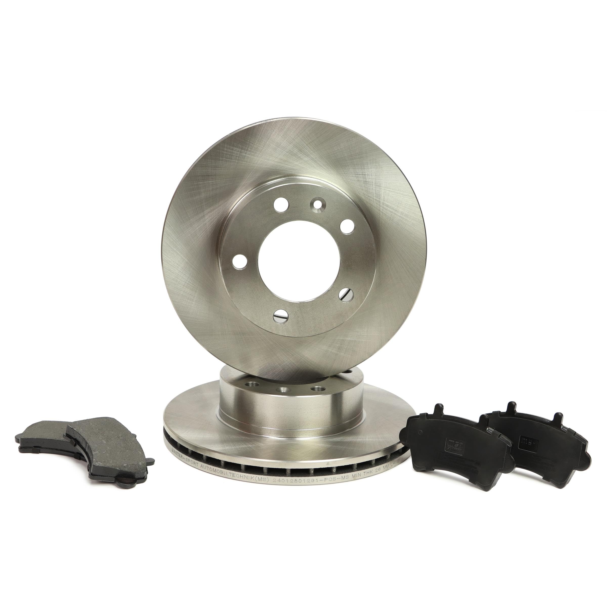 Kit de Frein - Disques et Plaquettes de Freins Essieu avant Ø305mm ventilé Compatible avec RENAULT Master 2 Van FD Master 2 Camion plate-forme/Châssis ED/HD/UD Master 2 Bus JD, OPEL