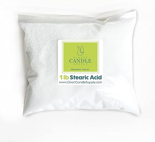 Ácido esteárico para hacer velas, hacer jabón, hacer lociones y cosméticos - a base de vegetales (1 lb)