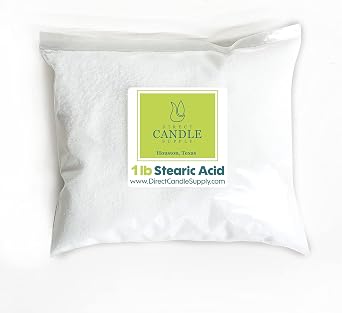 Direct Candle Supply 1lb Stearic Acid for Candle Making and Soap Making