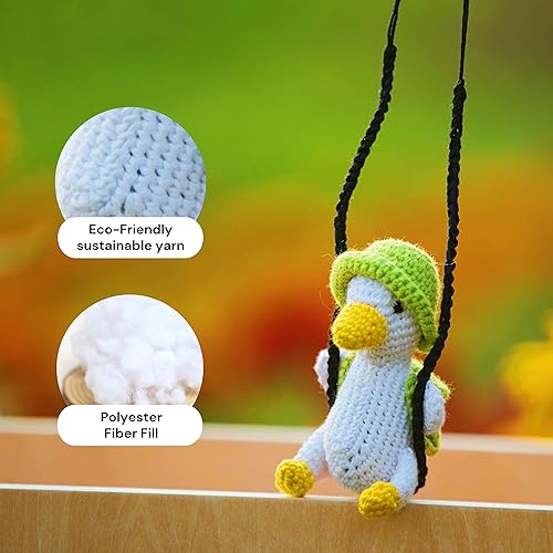 Miniatura 82 de Accesorios de ganchillo para ventana de visión trasera, hecho a mano, colgante para automóvil, utilizable como decoración de la casa