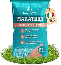 LERAVA® Marathon Lawn Fertiliser (85 m²) – Slow Release Fertiliser for up to 4 Months – Summer Lawn Fertiliser with Potassium, Magnesium and Micro Elements – Constant Nutrition for Lawns and Green Areas