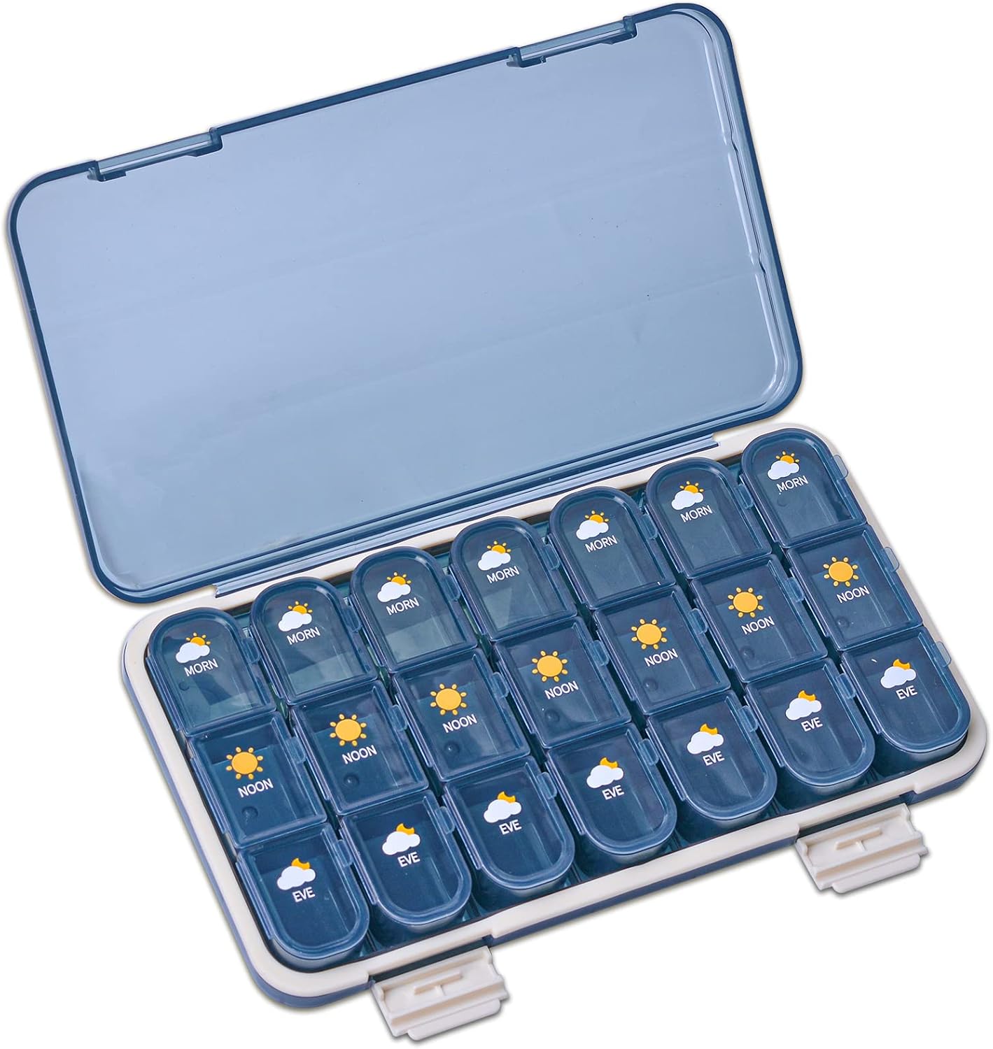 YXCHUA Tablettenbox 7 Tage 3 fächer Morgens Mittags Abends,Klein ...