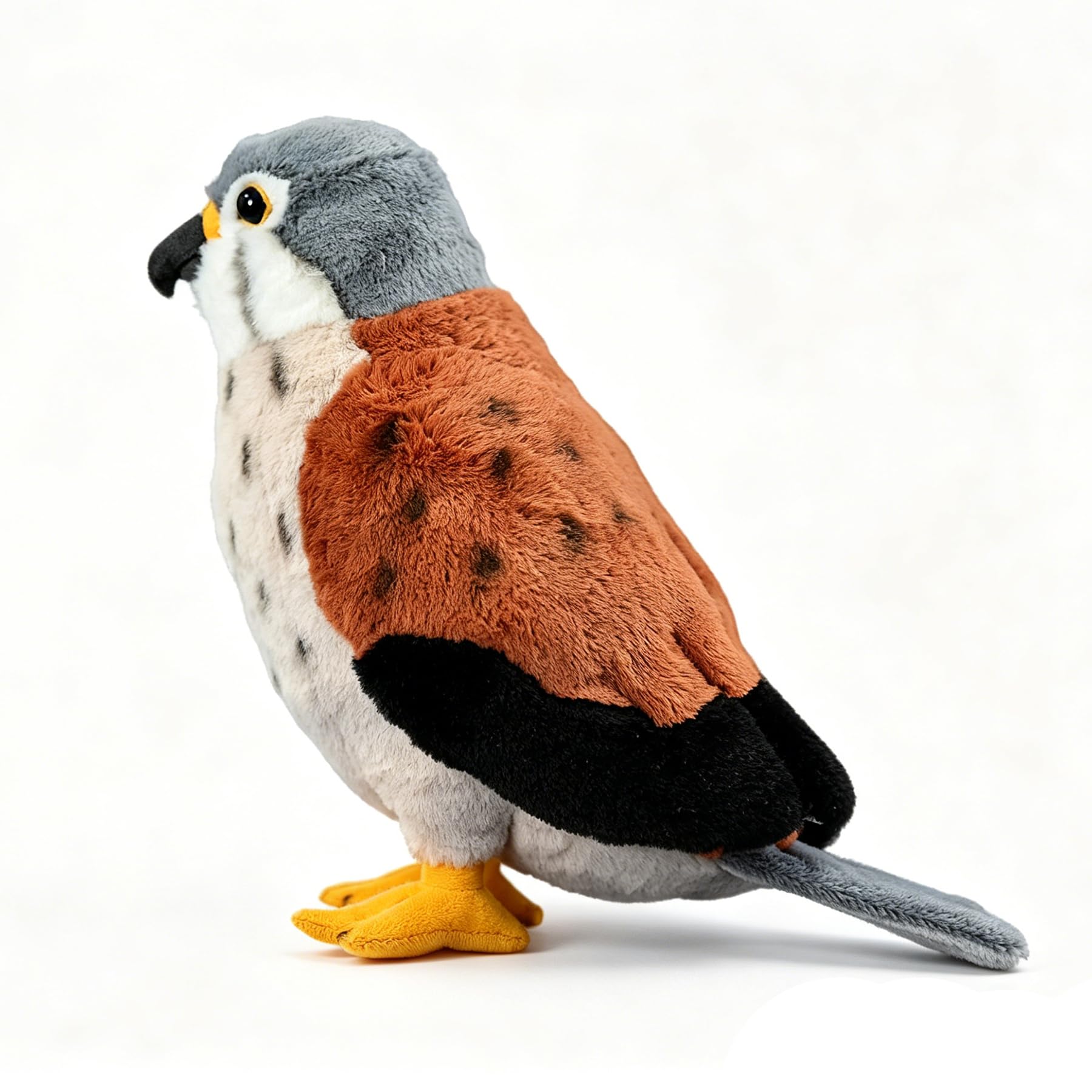 Cuddly Toy Kestrel Red Falcon Super Soft Collectible Cute Bird Stuffed Animal Funny Plush Toy Companions for Cuddling, Napping & Home Decor Baby Children's Gift for Christmas Girls Boys - 25cm