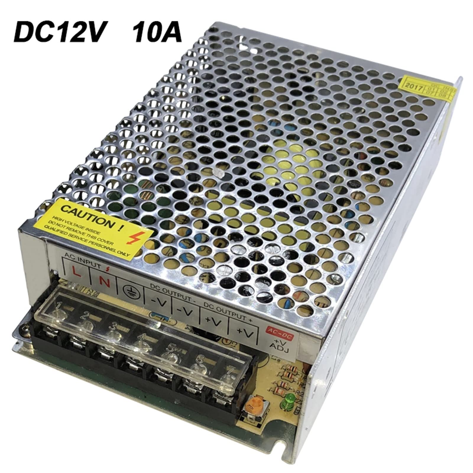 Fuente de alimentación LED DC 12V Tira de LED Transformador Interruptor Controlador 1A 2A 3A 5A 10A 16.5A 20A 30A AC110V/220V Adaptador for luz LED CCTV (Size : 12V 30A)