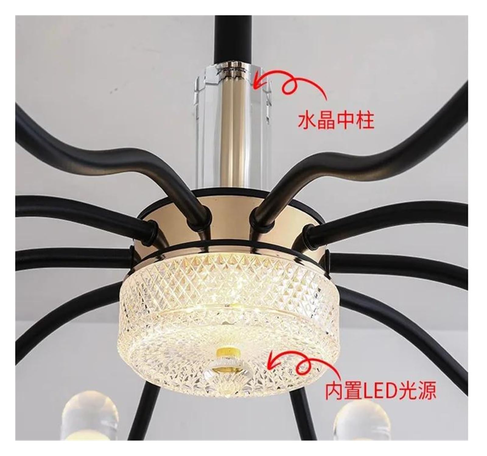 Nowoczesne dekoracje do domu oświetlenie Led wisiorek światła lampy do żyrandoli do salonu do jadalni wisząca lampa oświetlenie wewnętrzne (10 głowic)