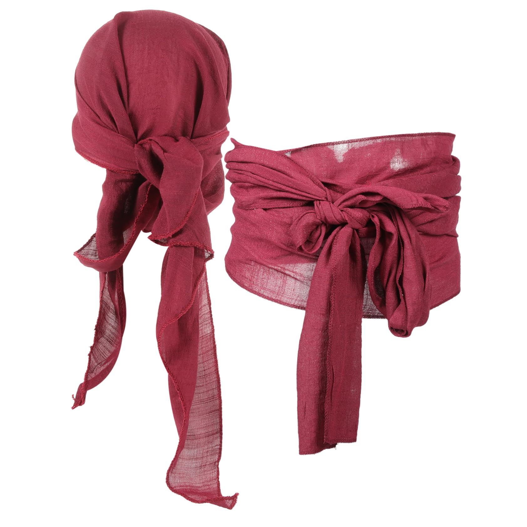 FOMIYES 1Set Pirate Costume Accessories Beanie Cap Adult Pirate Hat with Waistband for Halloween Parties Beach Events and Themed Celebrations