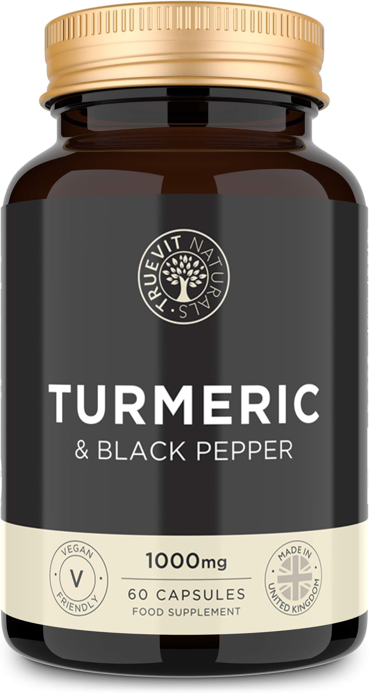 Advanced Turmeric Capsules High Strength with Black Pepper 1000mg - Tumeric Curcumin High Strength Joint Care Supplement