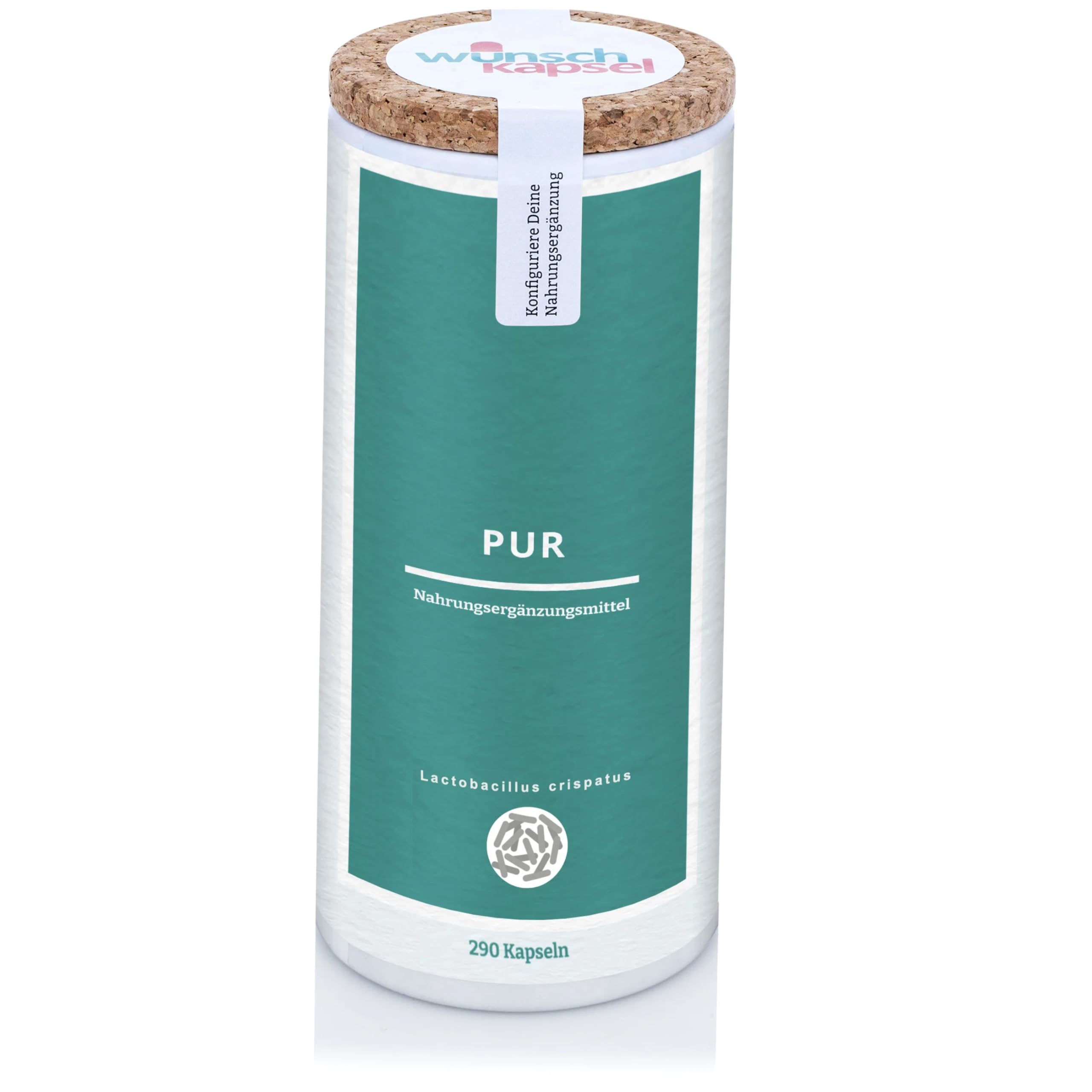 Lactobacillus crispatus Pur, 10 Milliarden KbE pro Tag, 290 Kapseln