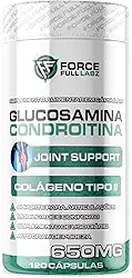 Force Full Labz - Condroitina, Glucosamina e Colágeno Tipo 2 120 Cápsulas 60 porções