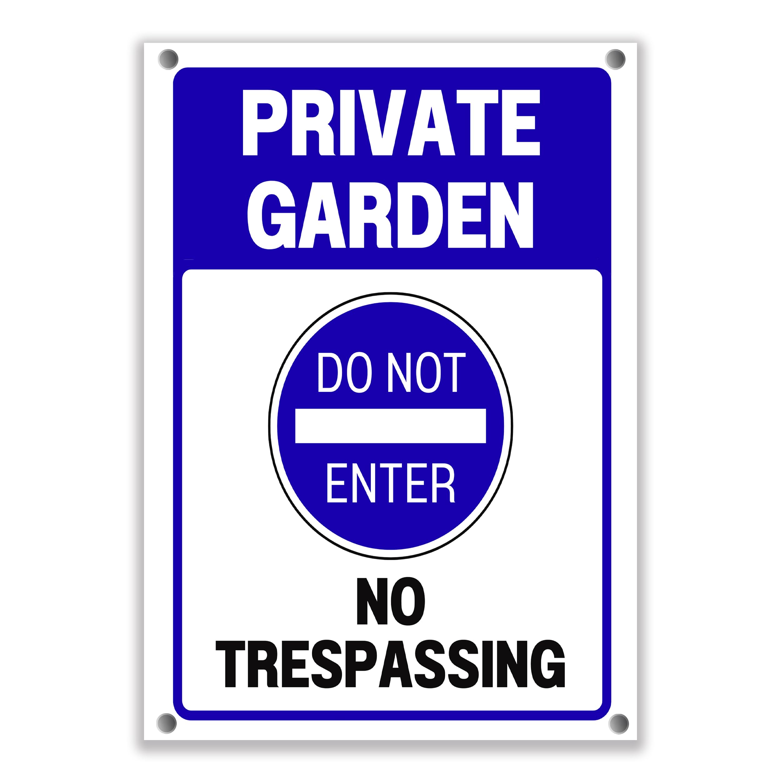 LP Lifestyle Private Garden No Trespassing Sign – Do Not Enter Warning Notice, Waterproof PVC Sign for Outdoor Use, Clear Property Boundary Sign, Easy to Install No.265 (A4 (210mm x 297mm) – Holes)