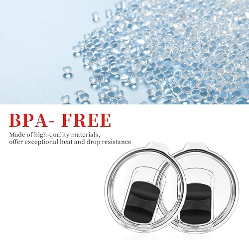 Miniatura 5 de Tapa de vaso de 20 onzas (paquete de 2), tapas de repuesto compatibles con vasos YETI de 20 onzas, taza de 1024 onzas y tapas magnéticas de repuesto