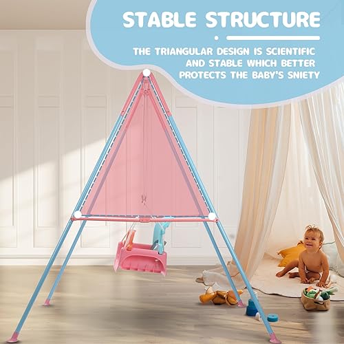 Miniatura 8 de TALECO Gear - Juego de columpios 3 en 1 para patio trasero, columpio de bebé para exterioresinteriores, juego de columpios para niños de 6 meses en