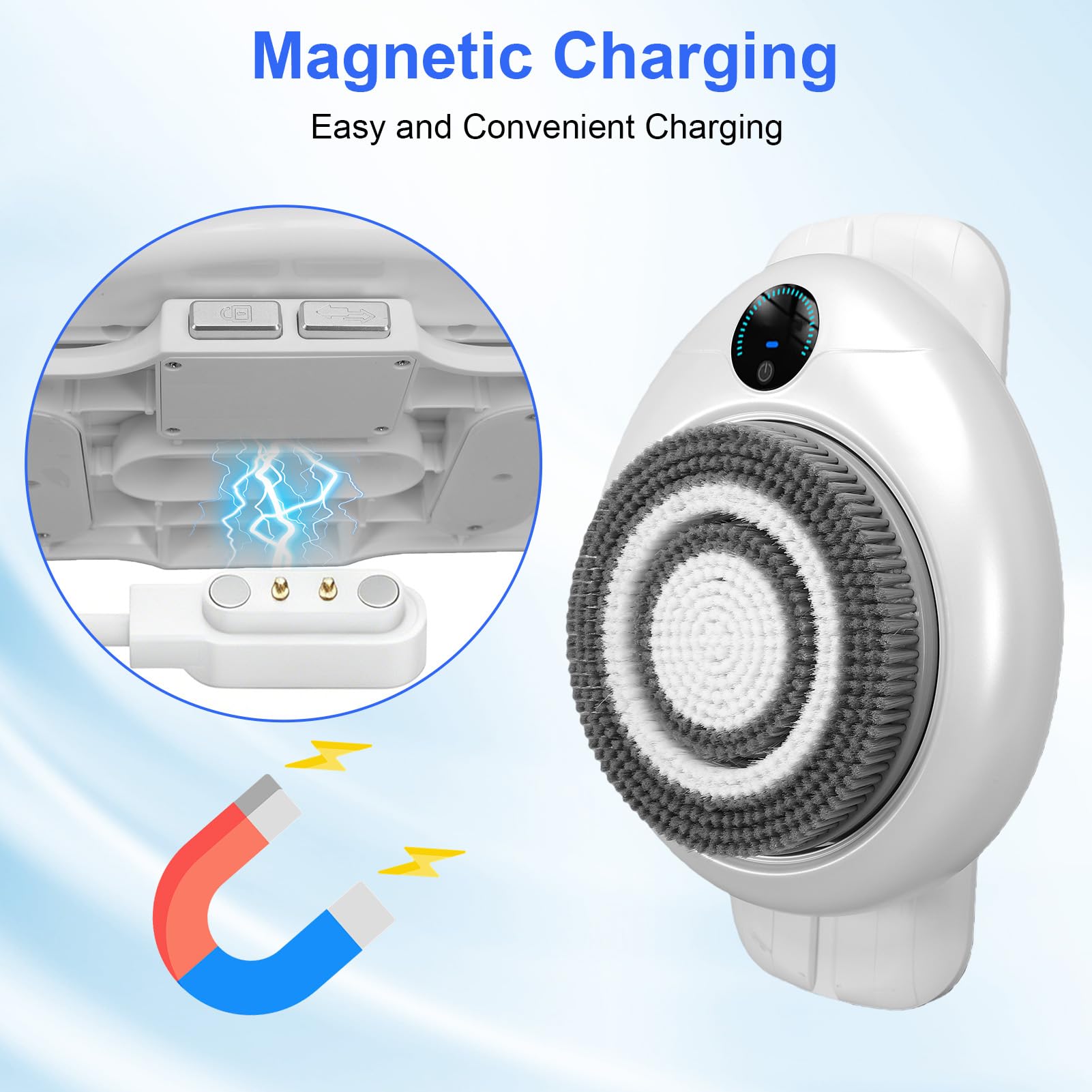 Elektrischer Rückenbürste, Wasserdicht, 360 Grad Rotierend, for Dusche und Körperpflege