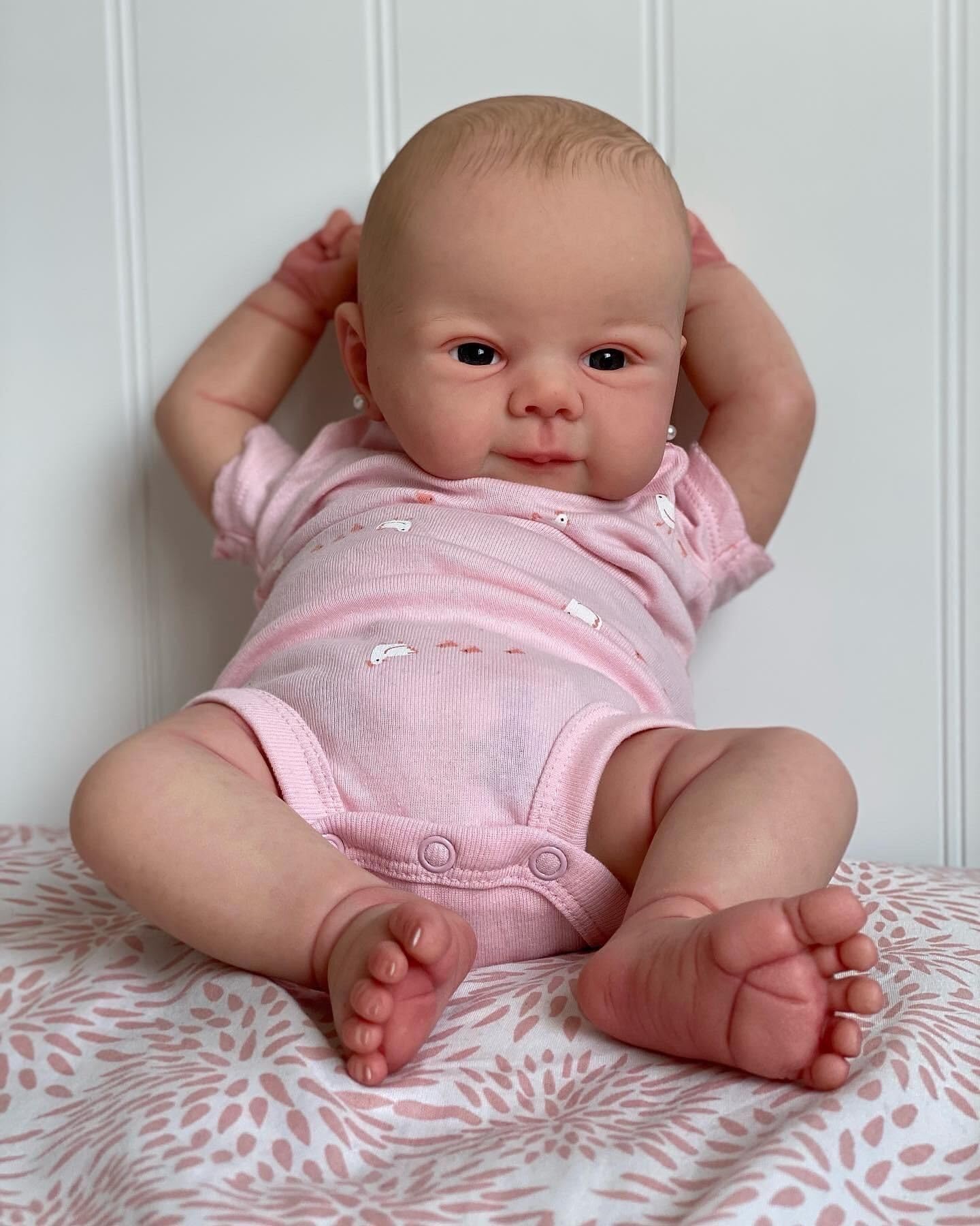 MAIHAO Bambole Reborn Femmina Realistiche Bambola Originali Reborn Sembra un vero Bambino Ragazza con gli occhi Aperti 20 pollici