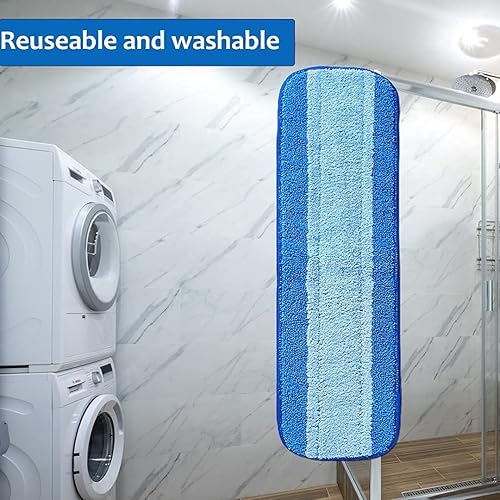 Miniatura 4 de 5 almohadillas de repuesto para trapeador, almohadilla de limpieza de microfibra lavable, almohadillas de repuesto reutilizables, madera dura y