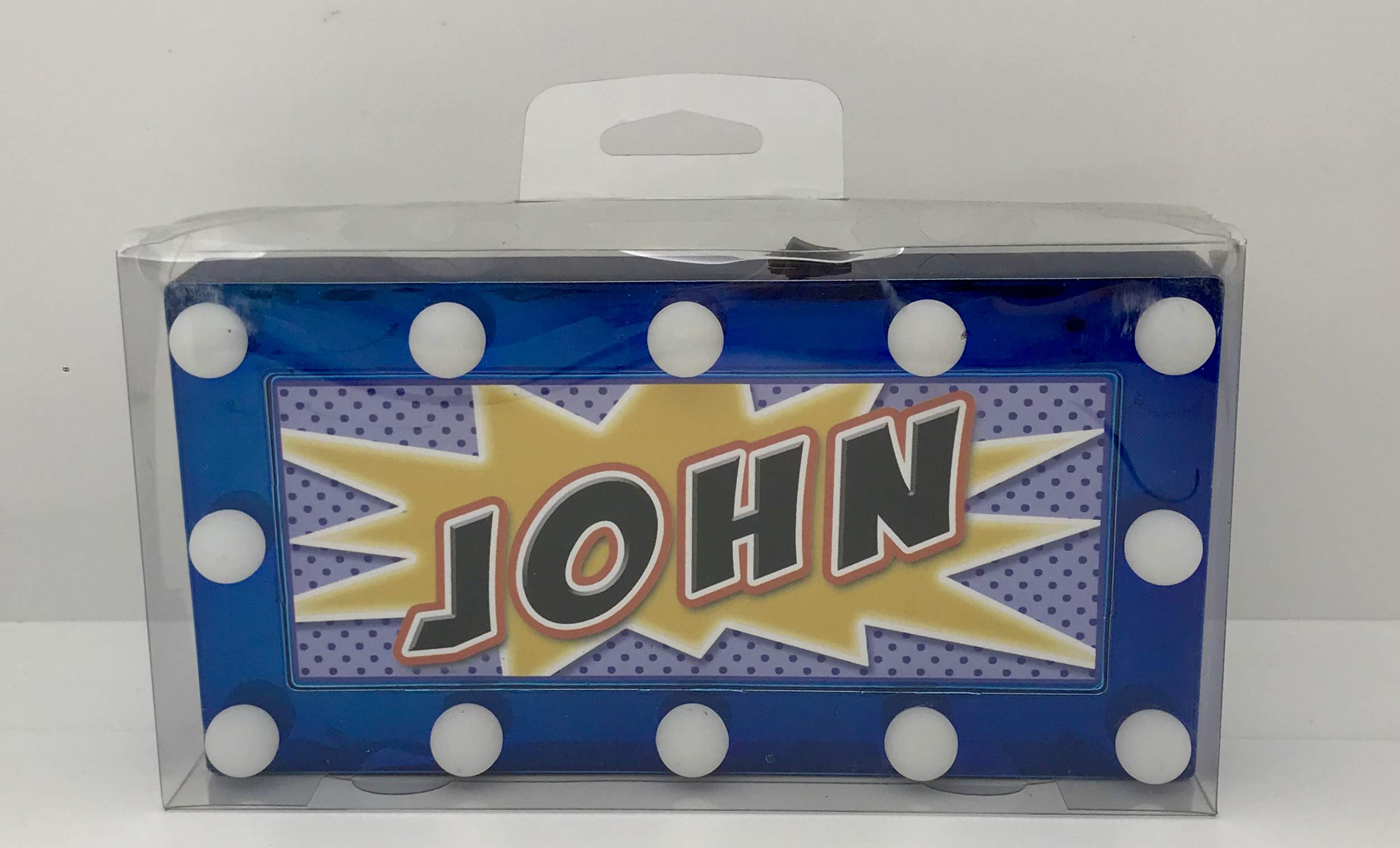 Royal CountyJOHN Childrens LED Personalised Name In Lights room Sign