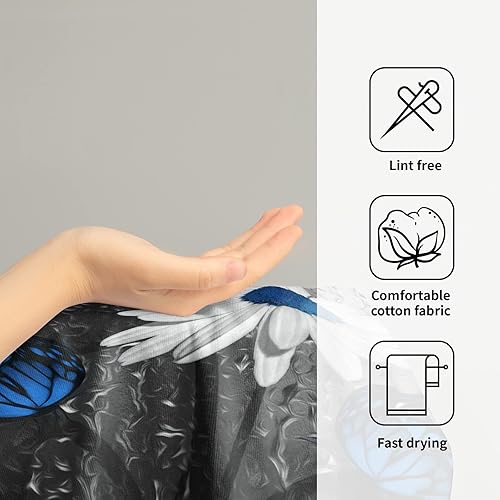 Vista 419 de Giwawa Juego de 2 toallas de mano de pino con ciervos del bosque, toallas de baño, suaves y absorbentes, para bar, bar, cocina, hotel, spa, Ciervo